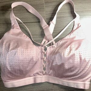 Victoria’s Secret Lightly Lined Sports Bra Pink 34DDD Strappy Back